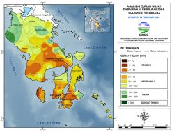BMKG : Wilayah Sultra Awal Maret Hingga April Diprakirakan Alami Curah Hujan Kategori Menengah