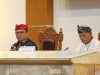 Pj Gubernur, Komjen Pol (P) Dr (HC) Andap Budhi Revianto SIK MH, didampingi Sekda Sultra, Drs H Asrun Lio MHum PhD saat memimpin rapat bersama OPD lingkup Pemprov Sultra, belum lama ini.
