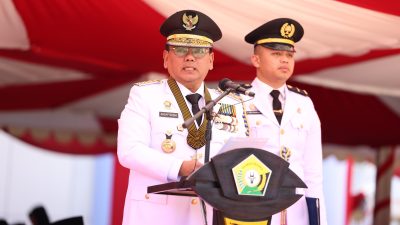 Pimpin Upacara HUT ke-60 Sultra, Pj Gubernur Andap Ingatkan Perjuangan Para Pendiri Bangsa