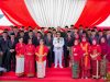 Pj Gubernur Sultra, Komjen Pol (P) Dr (HC) Andap Budhi Revianto SIK MH (tengah) foto bersama Kepala OPD Pemprov Sultra usai pelaksanaan upacara peringatan Hari Ulang Tahun (HUT) ke-60 Provinsi Sultra, bertempat di halaman kantor Gubernur Sultra, Sabtu (27/4).