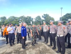 TNI-Polri Apel Gelar Pasukan Jaga Kunjungan Kerja Presiden Joko Widodo di Sultra