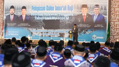 Lepas JCH Sultra, Pj Gubernur Andap Titip Doa untuk Bumi Anoa