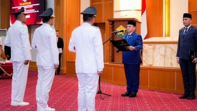 Pj Gubernur Sultra Lantik Tiga Penjabat Bupati di Kepulauan Buton