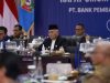 Sekda Sultra Asrun Lio, mewakili Pj Gubernur, saat menghadiri RUPS PT. Bank Pembangunan Daerah Sulawesi Tenggara (Bank Sultra) Tahun Buku 2023.