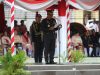 Kapolda Sultra, Irjen Pol Dwi Irianto SIK MSi, saat memimpin secara langsung upacara Hari Bhayangkara ke-78, bertempat di Lapangan Apel Presisi Polda Sultra, Senin (1/7).