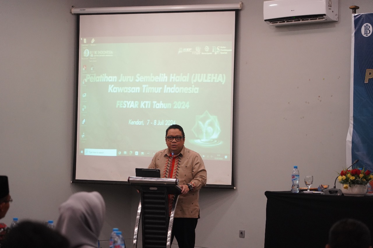 Kadistanak Sultra, La Ode Muhammad Rusdin Jaya saat menghadiri pelatihan juru sembelih halal (Juleha) se-kawasan timur indonesia (se-KTI).
