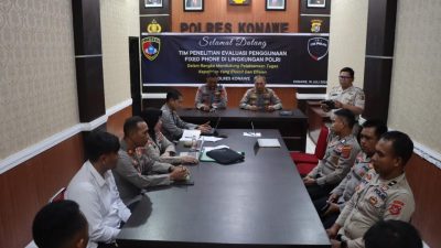 Tim Puslitbang Polri Penelitian dan Evaluasi Penggunaan Fixed Phone di Polda Sultra