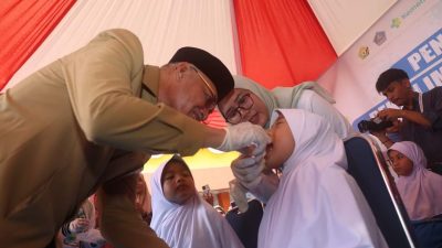 Wakili Pj Gubernur, Sekda Sultra Hadiri Pencanangan Sub PIN Polio di Sultra