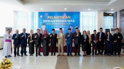 Wakili Pj Gubernur, Sekda Sultra Hadiri Pelantikan dan Pengambilan Sumpah Jabatan Dewan Pengawas dan Sekretaris Dewan Pengawas BLUD RSUD Bahteramas Sultra