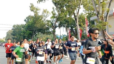 Semarak HUT RI ke-79, Gisella Anastasia Meriahkan Haluoleo RUN5K di Kendari
