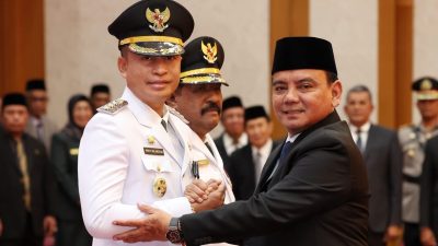 Pj Gubernur Sultra Lantik Pj Bupati, Tegaskan Kesiapan Pilkada di Konawe dan Kolaka