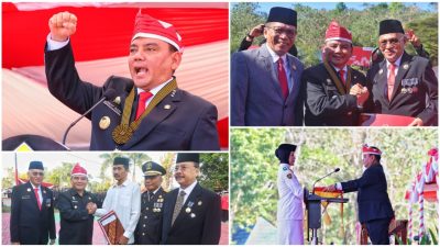 Pj Gubernur Sultra Pimpin Upacara Detik-Detik Proklamasi dan Beri Remisi Warga Binaan di HUT ke-79 Kemerdekaan RI
