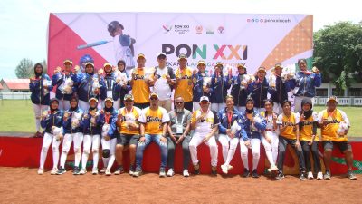 Catat Sejarah, Tim Softball Putri Sultra Raih Medali Emas di PON XXI Aceh-Sumut