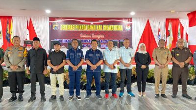 Kapolda Sultra Diwakili Kabid Humas Bersama Kapolres Kolut dan Forkopimda Hadiri Deklarasi Pilkada Damai 2024