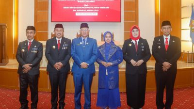 Sekda Sultra Serahkan SK Perpanjangan Jabatan Pj Wali Kota Baubau dan Kukuhkan Pjs Bupati Muna, Koltim dan Konut