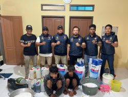 Dua Nelayan Peracik Handak Asal Kolaka Ditangkap Subdit Gakkum Ditpolairud Polda Sultra