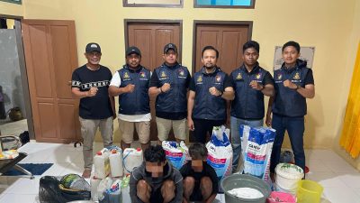 Dua Nelayan Peracik Handak Asal Kolaka Ditangkap Subdit Gakkum Ditpolairud Polda Sultra