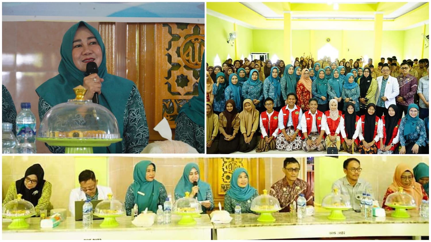 TP-PKK Kolaka Utara saat menggelar sosialisasi kesehatan reproduksi dan pencegahan stunting kepada para pelajar SMA. (Dok. istimewa)