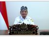Pj Gubernur Sultra, Andap Budhi Revianto, saat menghadiri Rakornas Penguatan Dukungan Pemda dalam rangka Pencegahan dan Penanganan Pornografi secara virtual, Rabu (9/10).