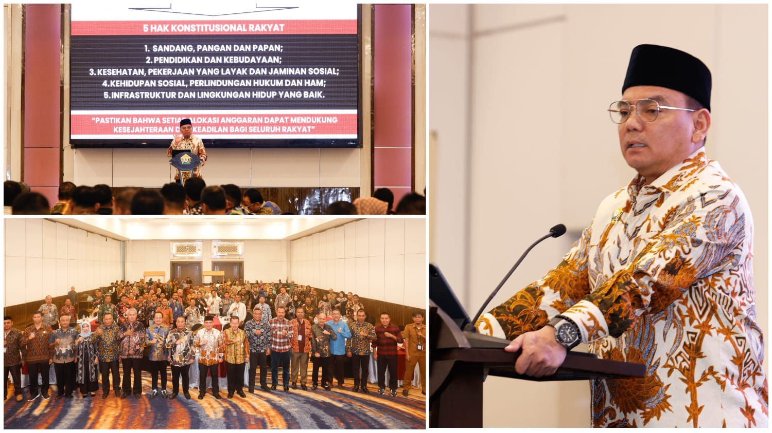 Pj Gubernur Sultra, Andap Budhi Revianto, secara resmi membuka acara Orientasi Anggota DPRD Angkatan II Tahun 2024, bertempat di Phinisi Ballroom Hotel Claro.