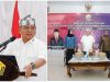 Pj Gubernur Sultra, Andap Budhi Revianto, saat melaksanakan kunker ke Kabupaten Muna di Raha, sekaligus memberikan arahan tugas Netralitas kepada ASN di Kabupaten Muna dan Muna Barat, yang diselenggarakan di Aula Galampano, Muna, Kamis (17/10).