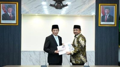 Sertijab, Gus Yaqut dan Menag Nasaruddin Umar Saling Beri Apresiasi