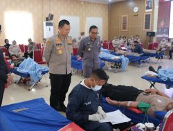 Semarak HUT Korpri ke-53, Polda Sultra Gelar Donor Darah