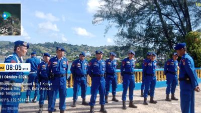 Personel Ditpolairud Polda Sultra Gelar Patroli dan Pengamanan Kampanye Pilkada 2024 di Perairan Laonti