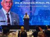 Mewakili Pj Gubernur, Komjen Pol (P) Dr (HC) Andap Budhi Revianto SIK MH, Sekda Sultra, Drs H Asrun Lio MHum PhD saat memberikan sambutan pada rilis peta jalan (roadmap) hilirisasi aspal buton, di Jakarta, Jumat (1/11).