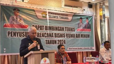 Pemprov Sultra Gelar Bimtek Penyusunan Rencana Bisnis BUMD Air Minum untuk Meningkatkan Kinerja PDAM