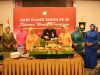 Sekda Sultra Asrun Lio saat menghadiri peringatan HUT ke-25 DWP Sultra tahun 2024.