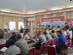 Sekda Sultra Hadiri Rakor Kesiapan Operasi Lilin Anoa 2024 untuk Pengamanan Nataru