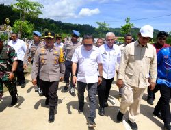 Irjen Pol Dwi Irianto Dampingi Menteri Pertanian Tinjau Bendungan Ameroro di Kabupaten Konawe