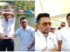 Pj Bupati Kolaka Utara Yusmin bersama Wakil Ketua III Komite II DPD RI saat melakukan panen ikan dalam mendukung program makan bergizi gratis bertempat di Kolam Bypass Lasusua, Kolaka Utara.