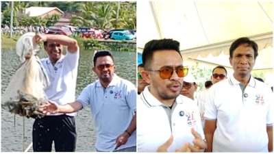Pj Bupati Kolaka Utara Bersama Wakil Ketua III Komite II DPD RI Panen Ikan dalam Mendukung Program Makan Bergizi Gratis