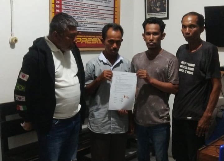 Kesepakatan damai antara MT Fathur Rezky dengan pemilik jolor yang terlibat tabrakan.