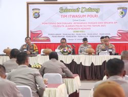 Itwasum Polri Lakukan Pemeriksaan Senpi, Amunisi dan Ketahanan Pangan di Polresta Kendari