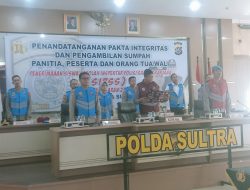 Polda Sultra Laksanakan Pengambilan Sumpah dan Penandatanganan Pakta Integritas SIPSS 2025