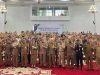 Sekda Sultra Asrun Lio saat menghadiri Rakornas pembentukan produk hukum daerah dan optimalisasi implementasi produk hukum daerah, bertempat di Pendopo Odah Etam, Kota Samarinda, Provinsi Kalimantan Timur (Kaltim).