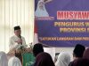 Sekda Sultra, Drs H Asrun Lio MHum PhD saat memberikan sambutan pada Musyawarah Wilayah II Pengurus Wilayah Wanita Islam Provinsi Sultra, Selasa (28/1), di Kendari.