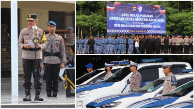 Polda Sultra Gelar Apel Pasukan Operasi Keselamatan Anoa 2025