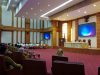 Pemprov Sultra saat menggelar rakor bersama tim asistensi dalam rangka program 100 hari kerja Gubernur dan Wakil Gubernur terpilih, Andi Sumangerukka-Hugua, berlangsung di Ruang Pola Kantor Gubernur pada Senin (10/2).
