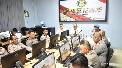 Seluruh Kapolsek di Polda Sultra Ikuti Assessment Kompetensi Manajerial dan Pengetahuan Kepolisian