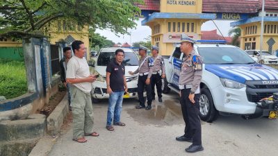 Satgas Preventif Ops Keselamatan Anoa 2025 Berikan Himbauan kepada Driver di Terminal Baruga