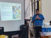 Kadistanak Sultra, La Ode Muhammad Rusdin Jaya, saat memaparkan materinya dalam rapat kerja Perum Bulog se-Sultra. (FOTO: IST)