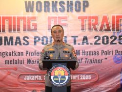 Kadiv Humas Buka Workshop : Jajaran Harus Perkuat Profesionalitas