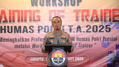 Kadiv Humas Buka Workshop : Jajaran Harus Perkuat Profesionalitas