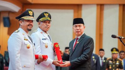 Gubernur Sultra Resmi Lantik Bupati dan Wakil Bupati Buton Tengah