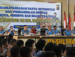 Penerimaan Terpadu Anggota Polri T.A 2025, Polda Sultra Tanda Tangani Pakta Intergritas dan Pengambilan Sumpah