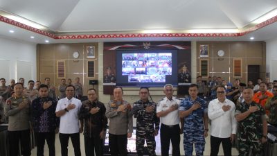 Rakor Lintas Sektoral di Polda Sultra : Pengamanan Arus Mudik, Stabilitas Harga Bahan Pokok, dan Ketersediaan BBM Jadi Fokus Utama